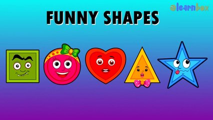 Funny Shapes Cartoons Animation Singing Finger Family Nursery Rhymes for Preschool Childrens Song
