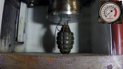 2 Grenades (Inert)  Hydraulic Press  Pressure Gauge