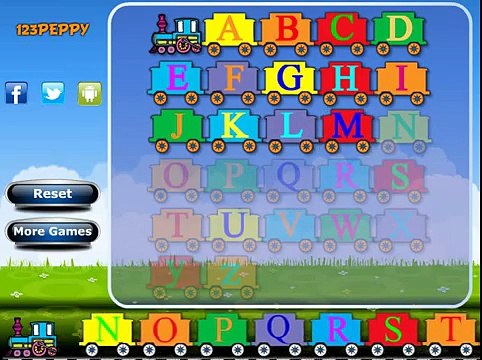 Английский для детей! Игра Паровозик с Алфавитом! УЧИМ АНГЛИЙСКИЕ БУКВЫ С ДЕТЬМИ