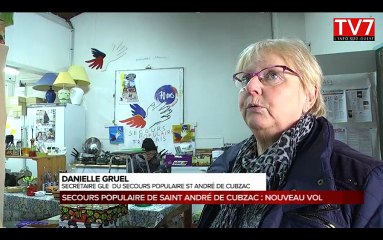 Saint-André-de-Cubzac (33) : le Secours populaire à nouveau cambriolé cette nuit