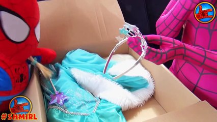 Pink Spidergirl Pregnant Spiderbaby Frozen Elsa SpiderElsa - Fun Superhero movie in Real Life