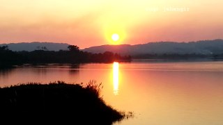 Beautiful sunset at Kaptai Lake, Rangamati