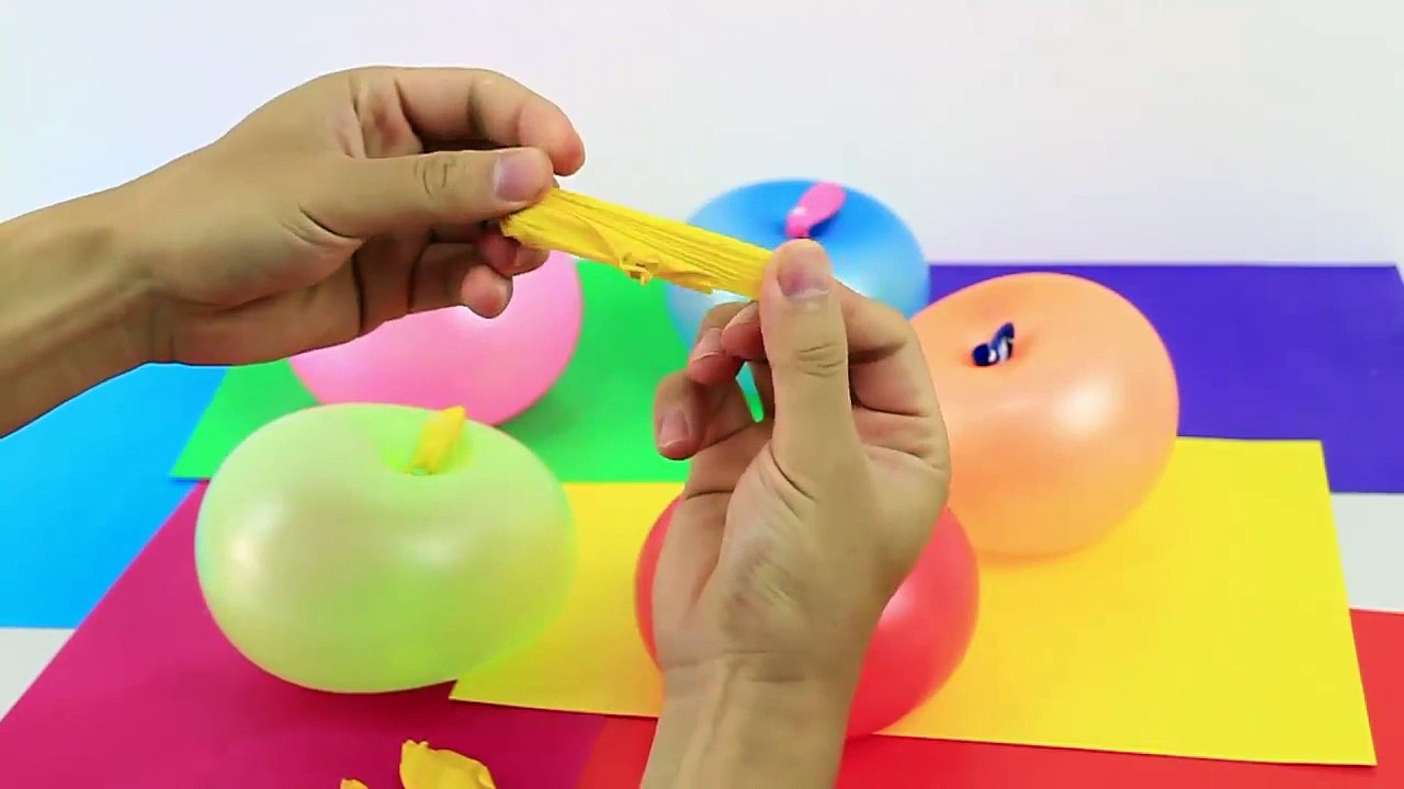 Apple Color Balloons pop Learn Colours Collection TOP Finger Balloon Nursery Rhymes Family Kids Fun