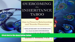 DOWNLOAD [PDF] Overcoming the Inheritance Taboo Steven Hendlin Pre Order