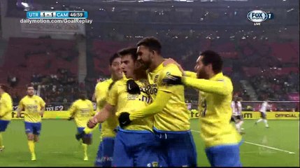 Erik Bakker penalty Goal HD - Utrecht 1 - 1 Cambuur - 25.01.2017