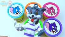 Сups Surprise Toys Play Doh Clay Tom and Jerry Collection Rainbow Learn Colours for Kids