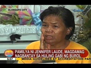 UB: Pamilya ni Jennifer Laude, magdamag nagbantay sa huling gabi ng burol