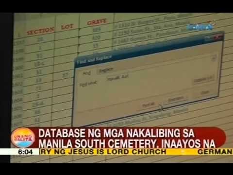 UB: Database ng mga nakalibing sa Manila South Cemetery, inaayos na