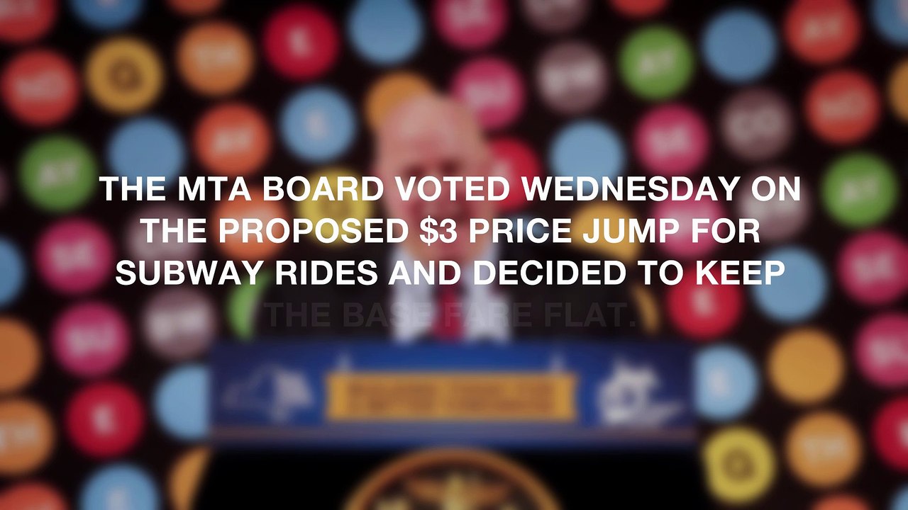 MTA won't raise subway fares to $3 but costs are still going up