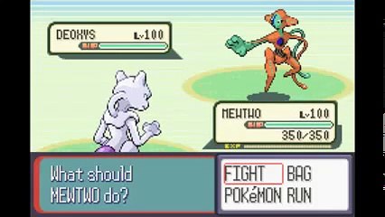 Just a Pokémon Battle - Mewtwo vs. Deoxys