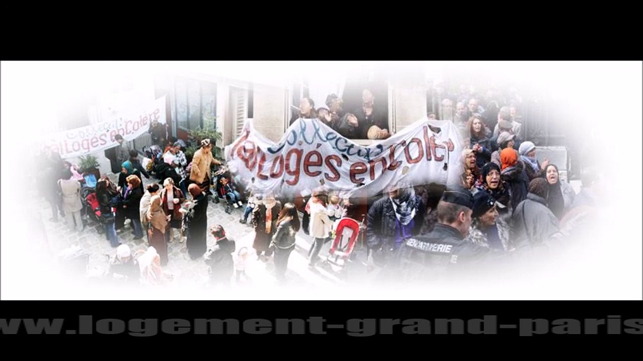 Manifestation devant les 3F, bailleur d'Action Logement