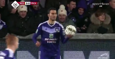Lukasz Teodorczyk  GOAL HD - Westerlo	0-1	Anderlecht 25.01.2017