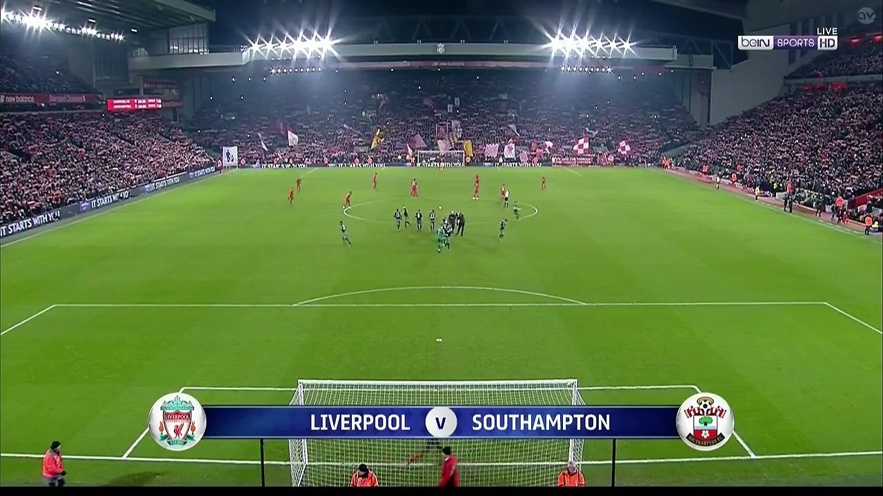 Anfield singing YNWA  LFC v Southampton