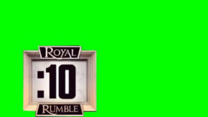 WWE Royal Rumble 2017 Countdown Green Screen