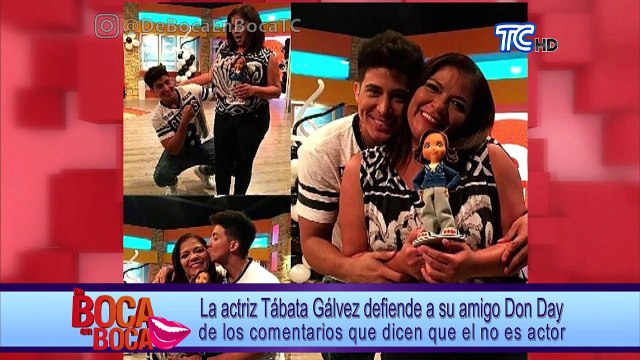 Tábata Gálvez defiende a su amigo Don Day de supuestos ataques de otros actores