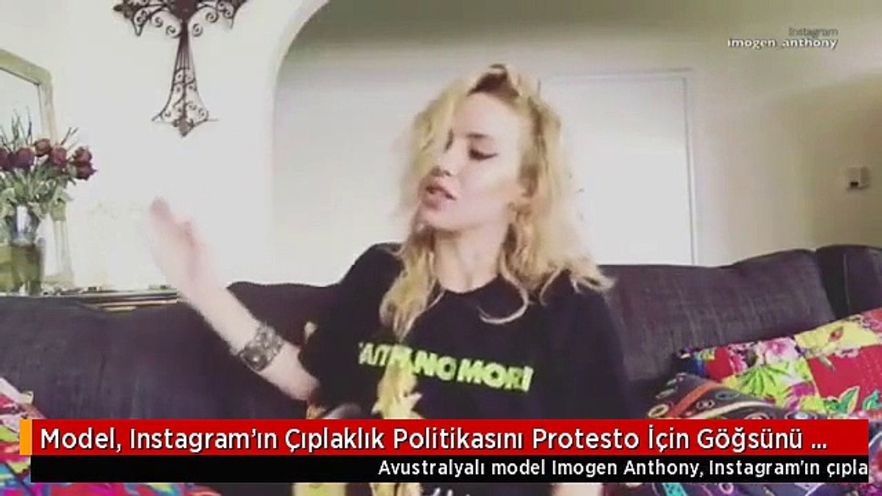 Model, Instagram'ın Çıplaklık Politikasını Protesto İçin Göğsünü Yaktı