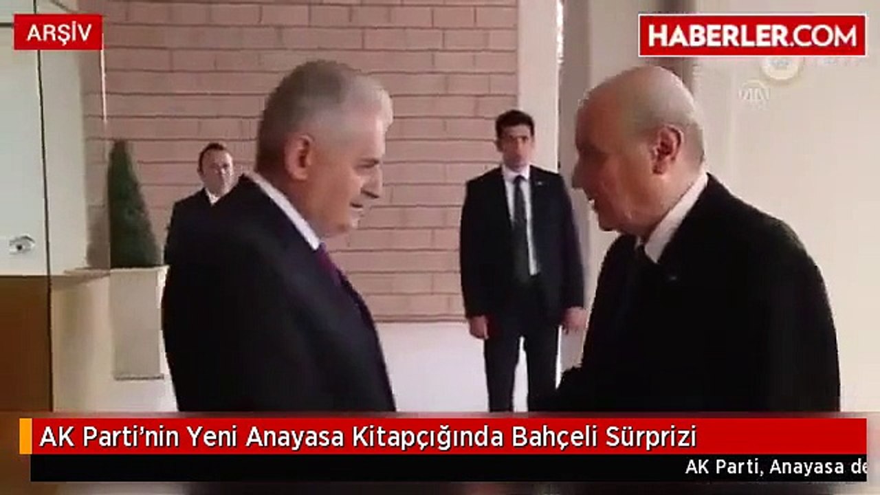 AK Parti'nin Yeni Anayasa Kitapçığında Bahçeli Sürprizi