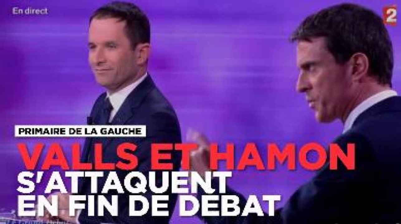 Valls et Hamon terminent le débat par des attaques