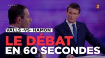 Valls contre Hamon : le débat d'entre-deux tours en 60 secondes