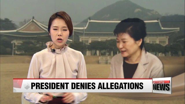 President Park dismisses rumors, suspects scandal is 'orchestrated scheme'