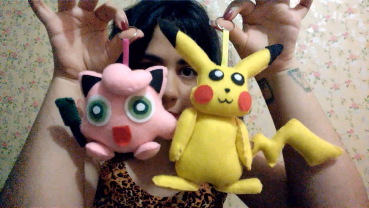 DIY Como fazer boneco de feltro do Pikachu e do Jigglypuff(Pokémon)