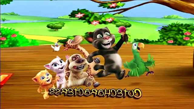 Talking Tom Finger Family-Tom, Angela, Hank; Pierre, Ginger Cutecharacters