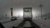 Sheesh: Police Dashcam Footage Captures Train Crashing Into FedEx Truck!
