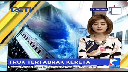 Truk Tertabrak Kereta