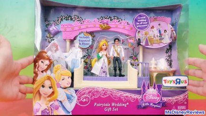 Disney Little Kingdom Fairytale Wedding Rapunzel Doll Gift Play Set Playdoh dresses MsDisneyReviews