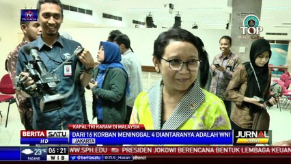 Empat dari 16 Korban Kapal Karam adalah WNI