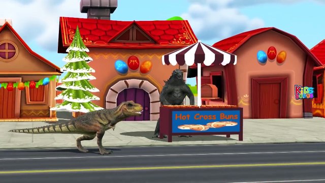 Динозавры Мультфильмы Для Детей | Потешки Годзилла | Кинг-Конг Finger Семья Рифмуется