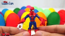 COLOR EGGS FOR KIDS LEARNING! Color Balls Surprise Eggs Spiderman Lightning Mcqueen Million Toys 1