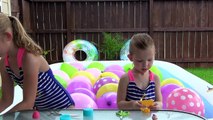 BIGGEST POOL & BALLOONS - Surprise Toys Hunt Shopkins My Little Pony Sofia the First Finding Dory