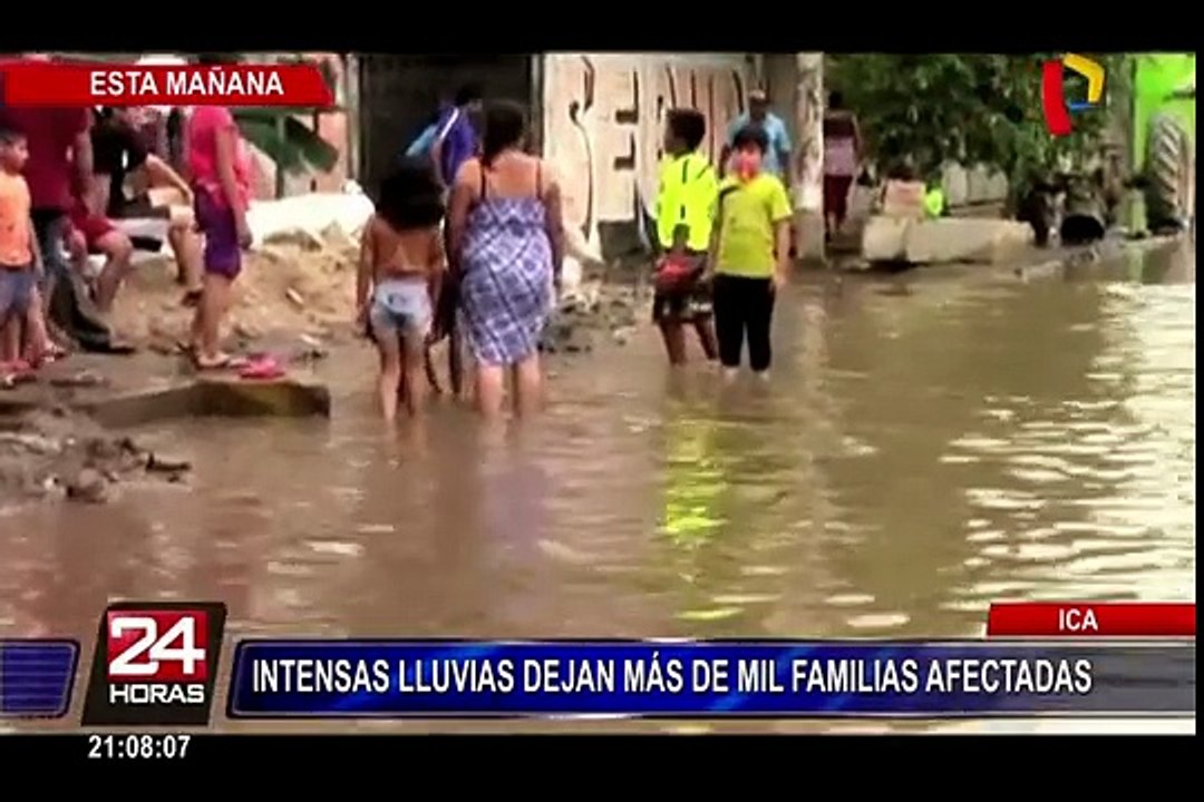Impresionantes imágenes del huaico en Ica que ya deja 1200 familias damnificadas