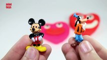 Play Doh Valentines Surprise Hearts Mickey Mouse Frozen Anna Spider-Man Disney Planes