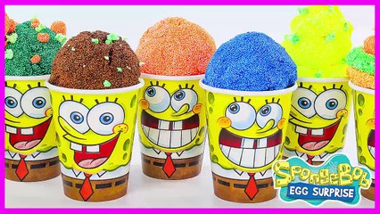Эксклюзивные Спанч Боб сюрприз игрушки Распаковывают Киндер яйца мороженое разработанная трансформаторов