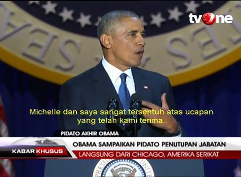 Pidato Perpisahan Obama di Kampung Halaman