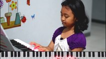 Tutorial Keyboard Farah - Lagu Lightly Row | Nursery Rhymes