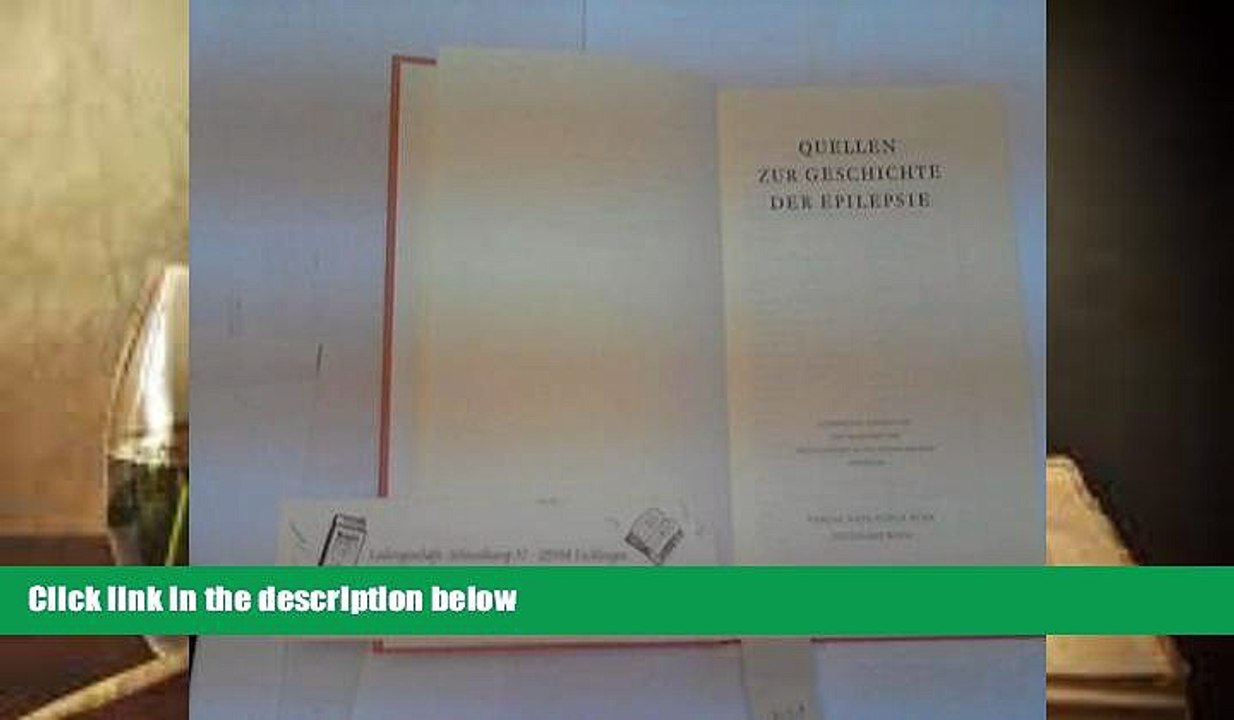 Audiobook  Quellen zur Geschichte der Epilepsie (Hubers Klassiker der Medizin und der