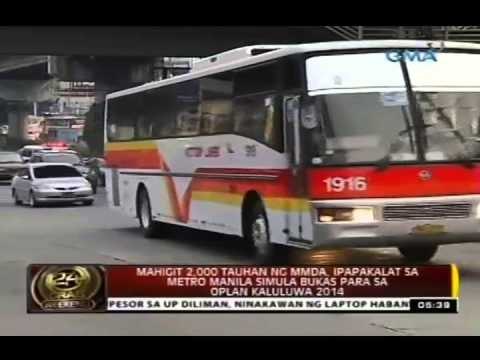 Mahigit 2,000 tauhan ng MMDA, ipapakalat sa Metro Manila simula bukas para sa Oplan Kaluluwa 2014