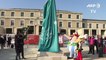 Angoulême: un obélisque géant en l'honneur de Goscinny