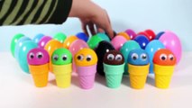 play doh ice cream cone surprise eggs