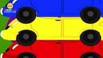 Pacman Eating Cars - Learn Colors with Pacman for Kids - Fun Learning Videos for Children