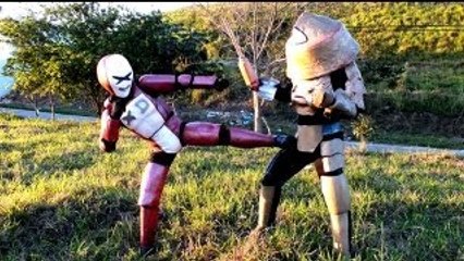 Tokusatsu robô de resgate xd- Salvando um abduzido