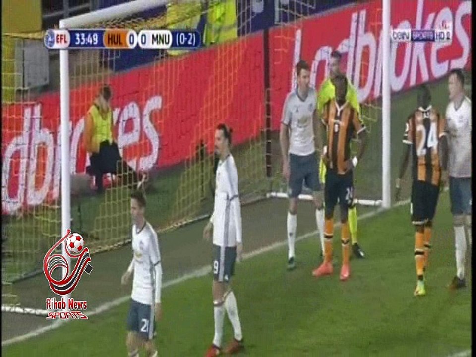 اهداف مباراة ( هال سيتي 2-1 مانشستر يونايتد ) كأس رابطة المحترفين الإنجليزية