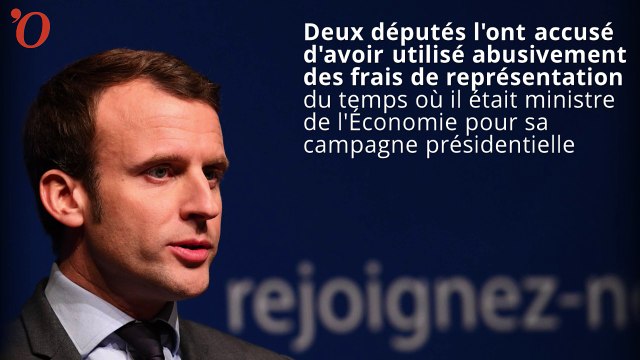 Accusé d'avoir abusé de frais de représentation à Bercy, Macron met les choses au point