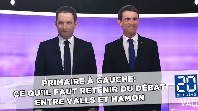 Primaire à gauche: Ce qu'il faut retenir du débat entre Valls et Hamon