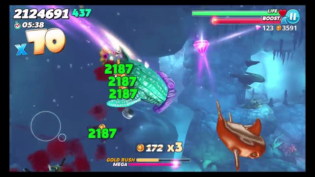 Whale Shark Vs Megalodon - Highest Score Challenge - Hungry Shark World