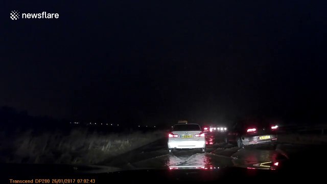 Water main bursts flooding major road in North Tyneside