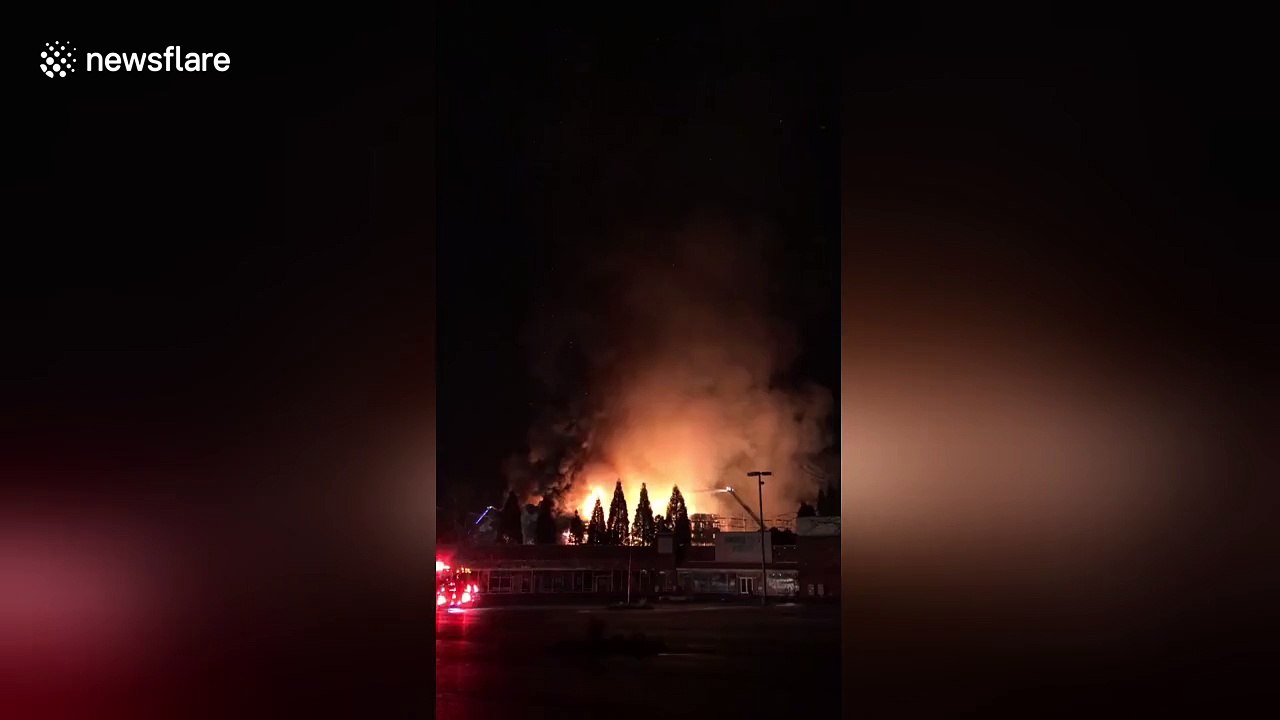 Firefighters injured battling blaze in under-construction apartment block